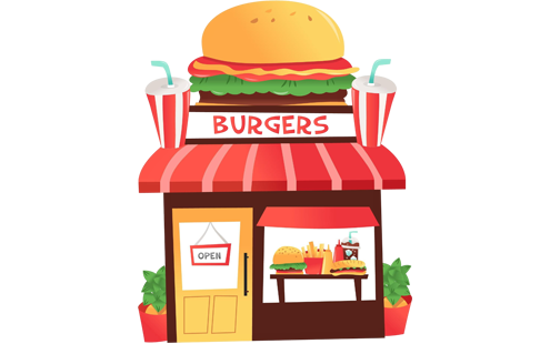 Ilustracja – burgerownia