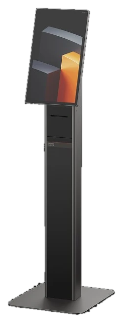 Kiosk samoobsługowy Sunmi FLEX 3 na stojaku z drukarką