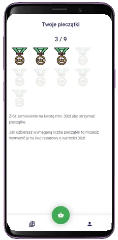 Program lojalnościowy Fodimi – pieczątki w aplikacji