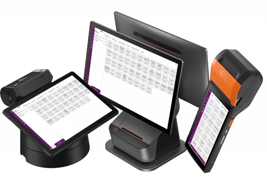 Zestaw urządzeń Sunmi z systemem Fodimi POS